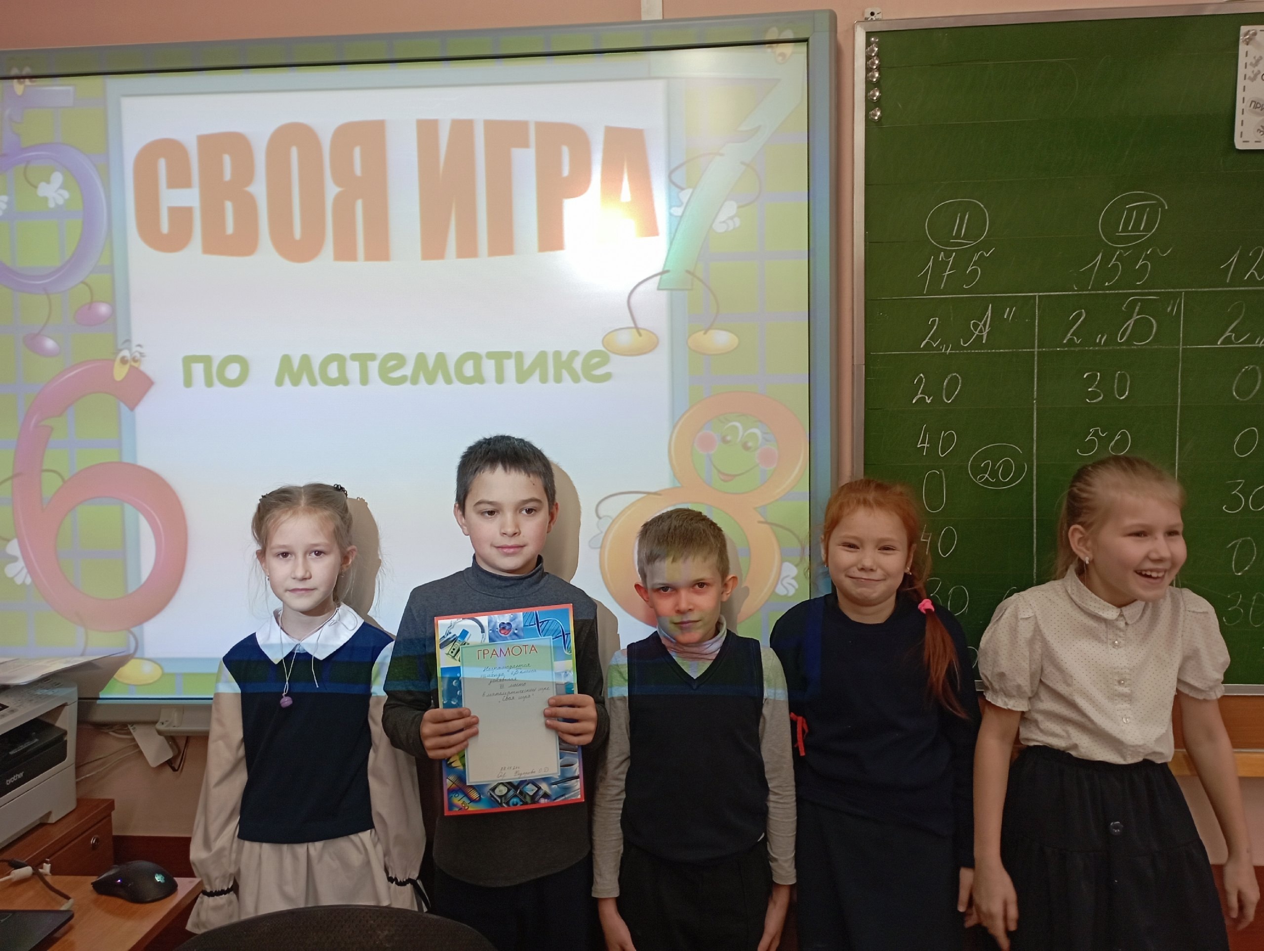 математическая игра &amp;quot;Своя игра&amp;quot;.